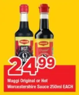 OK Grocer Maggi Original or Hot Worcestershire Sauce offer