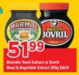 OK Grocer Marmite Yeast Extract or Bovril Meat & Vegetable Extract offer