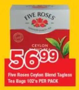 OK Grocer Five Roses Ceylon Blend Tagless Tea Bags offer