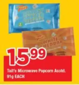 OK Grocer Tait's Microwave Popcorn offer