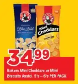 OK Grocer Bakers Mini Cheddars or Mini Biscuits offer