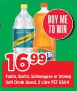 OK Grocer Fanta, Sprite, Schweppes or Stoney Soft Drink offer