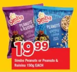 OK Grocer Simba Peanuts or Peanuts & Raisins offer
