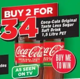 OK Grocer Coca-Cola Original Taste Less Sugar Soft Drink offer