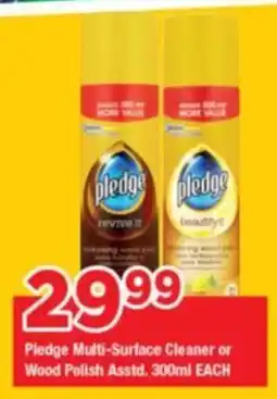 OK Grocer Pledge Multi-Surface Cleaner or Wood Polish offer