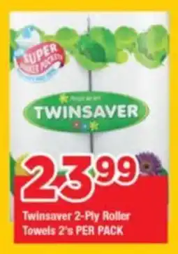 OK Grocer Twinsaver 2-Ply Roller Towels offer
