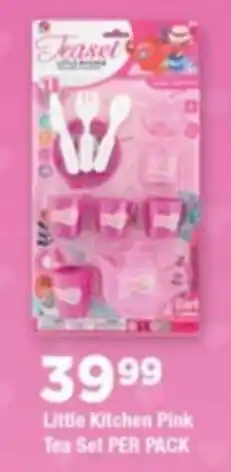 OK Grocer Little Kitchen Pink Tea Set offer