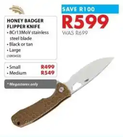 Chamberlain Honey badger flipper knife offer