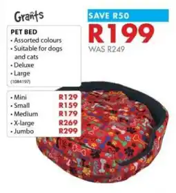 Chamberlain Grants pet bed offer