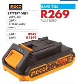 Chamberlain Ingco battery only offer