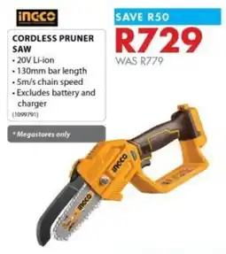 Chamberlain Ingco cordless pruner offer