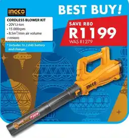 Chamberlain Ingco cordless blower kit offer