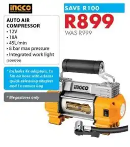 Chamberlain Ingco auto air compressor offer