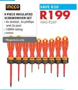Chamberlain Ingco insulated screwdriver set offer