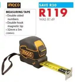 Chamberlain Ingco measuring tape offer