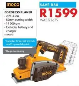 Chamberlain Ingco cordless planer offer