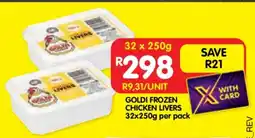 Shoprite GOLDI FROZEN CHICKEN LIVERS offer