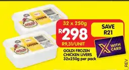 Shoprite GOLDI FROZEN CHICKEN LIVERS offer