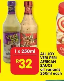 Shoprite ALL JOY VERI PERI AFRICAN SAUCE offer