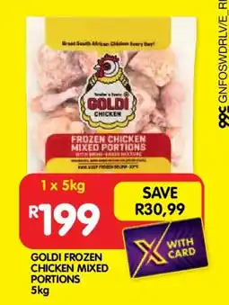 Shoprite GOLDI FROZEN CHICKEN MIXED PORTIONS 5kg offer