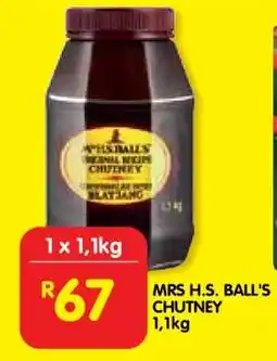 Shoprite MRS H.S. BALL'S CHUTNEY 1,1kg offer