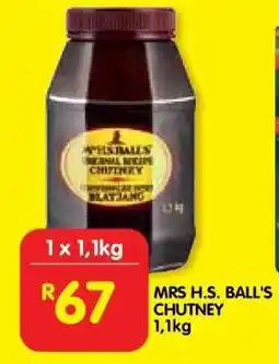 Shoprite MRS H.S. BALL'S CHUTNEY 1,1kg offer