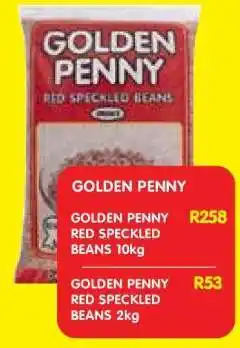 Shoprite GOLDEN PENNY RED SPECKLED BEANS 10kg offer