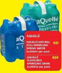 Shoprite aQuellé Natural Still/Sparkling Spring Water offer
