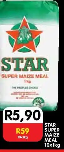 Shoprite STAR SUPER MAIZE MEAL 10x1kg offer