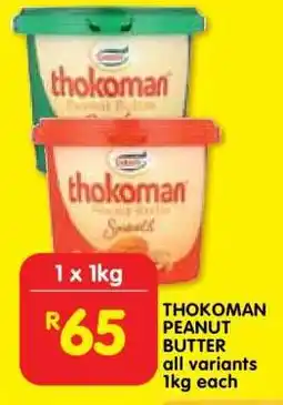 Shoprite THOKOMAN PEANUT BUTTER offer