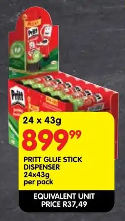 Shoprite Pritt glue stick dispenser offer