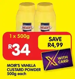 Shoprite Moir's vanilla custard powder offer