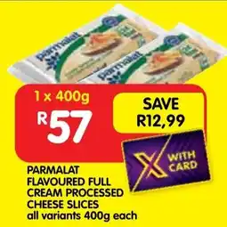 Shoprite Parmalat flavoured full cream processed cheese slices offer