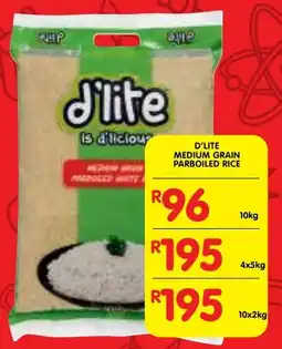 Shoprite D'lite medium grain parboiled rice offer