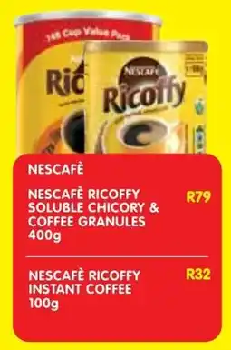 Shoprite Nescafè ricoffy soluble chicory & coffee granules offer