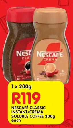 Shoprite Nescafé classic instant/ crema soluble coffee offer