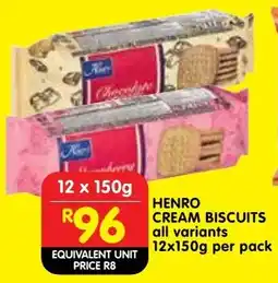 Shoprite Henro cream biscuits offer