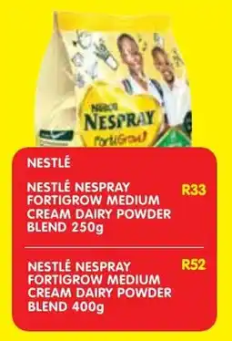Shoprite Nestlé nespray fortigrow medium cream dairy powder blend offer
