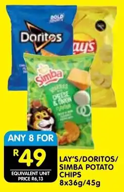Shoprite Lay's/ doritos/ simba potato chips offer