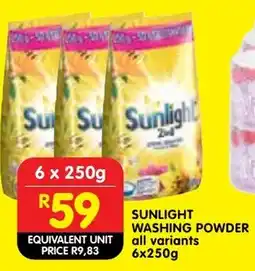 Shoprite Sunlight washing powder offer