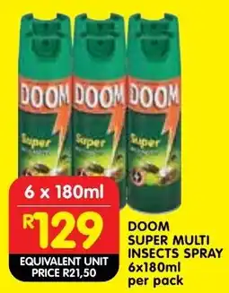Shoprite Doom super multi insects spray offer