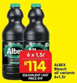 Shoprite Albex bleach offer