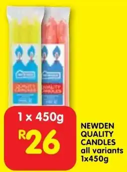 Shoprite Newden quality candles offer