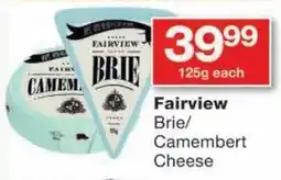 Checkers Fairview Brie/ Camembert Cheese offer