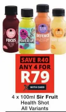 Checkers Sir Fruit Health Shot All Variants offer
