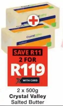 Checkers Crystal Valley Salted Butter offer