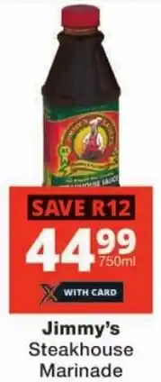 Checkers Jimmy's Steakhouse Marinade offer