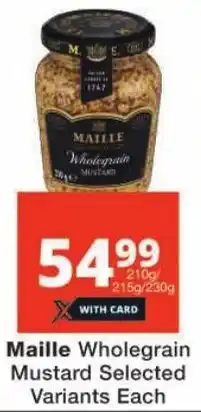 Checkers Maille Wholegrain Mustard offer