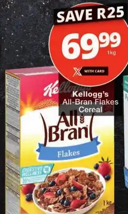Checkers Kellogg's All-Bran Flakes Cereal offer