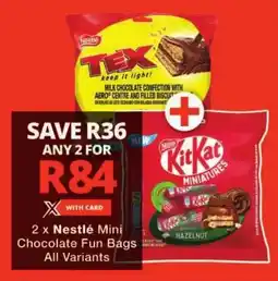 Checkers Nestlé Mini Chocolate Fun Bags All Variants offer